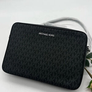 Michael Kors EW Crossbody Bag Black Leather